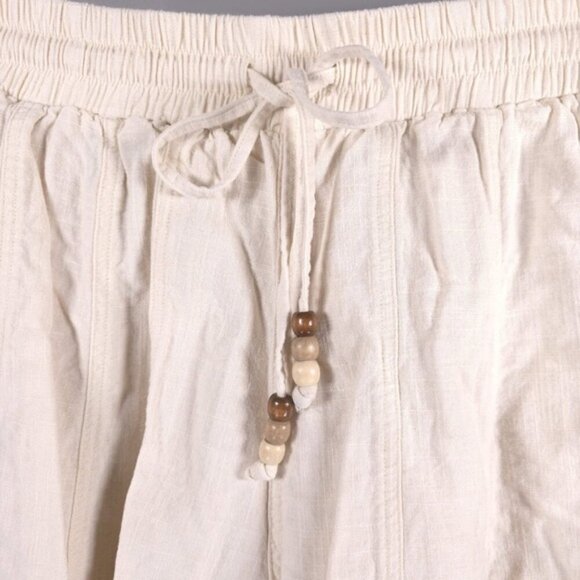 HEARTLOOM LINEN Blend Delaney Short Bisque Elastic Waist No Size Tag MEDIUM - Picture 4 of 9